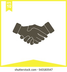 Handshake vector icon.
