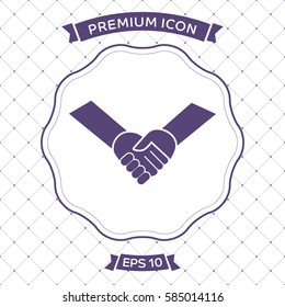 handshake vector icon