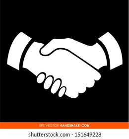 Handshake vector icon - business concept