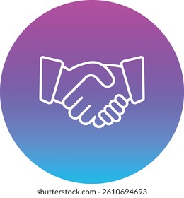 Handshake vector icon. Can be used for printing, mobile and web applications.