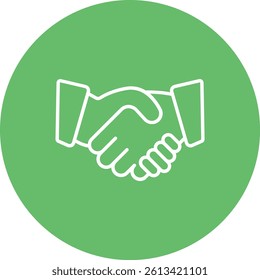 Handshake vector icon. Can be used for printing, mobile and web applications.