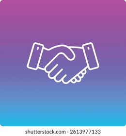 Handshake vector icon. Can be used for printing, mobile and web applications.