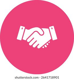 Handshake vector icon. Can be used for printing, mobile and web applications.