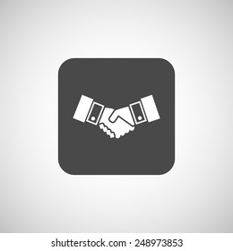 Handshake vector icon hake vector meeting  business concept