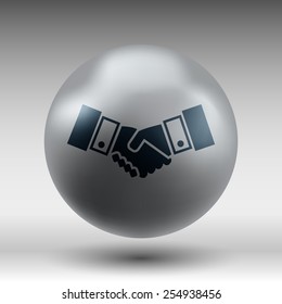 Handshake vector icon hake vector meeting  business concept