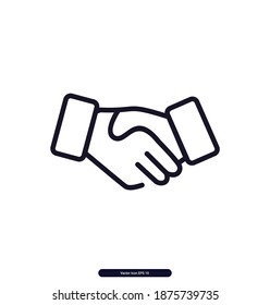 Handshake vector icon, Handshake Vector illustration