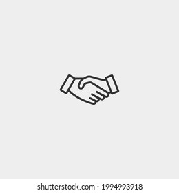 Handshake vector icon for web and design