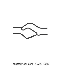 handshake vector illustration design template