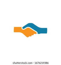 handshake vector illustration design template