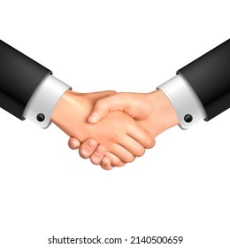 Handshake vector illustration isolated on white background