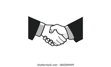 Handshake vector . handshake illustration tempalte 