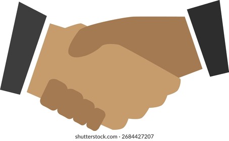 handshake vector image simple sign