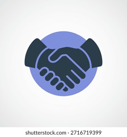 Símbolo de Vector de apretón de manos para la colaboración