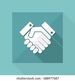 Handshake web single icon