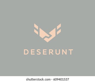 Handshake, wings vector logo. Deal, partnership logotype. Luxury team icon symbol