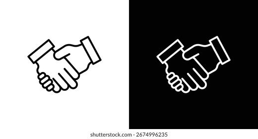 Elementos de design de ícone de handshake para designs de gráficos. Ícones de vetor