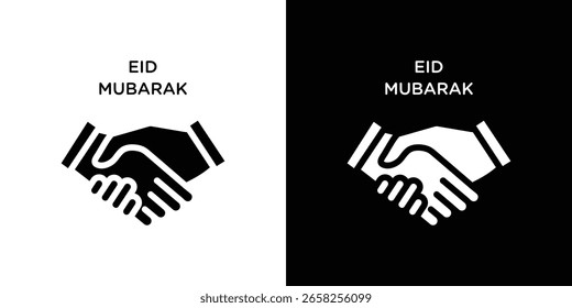 Handshaking icon symbol collection. Flat vector stock illustration.