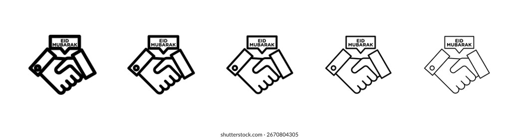 Handshaking icon Vector Art Illustration