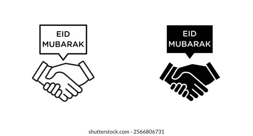 Handshaking icons pack for apps and web UI designs
