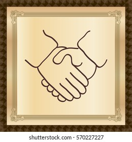 handshaking, illustration
