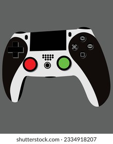 
Hands-holding modrn gaming controller joystick vector illustration