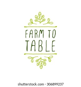 2,035 Farm To Table Logo Images, Stock Photos & Vectors | Shutterstock