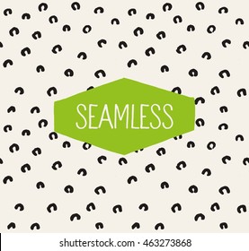 HandSketched Vector Seamless Pattern. Artistic pattern inspired by wild nature. Tileable abstract background. Repeating geometric texture.