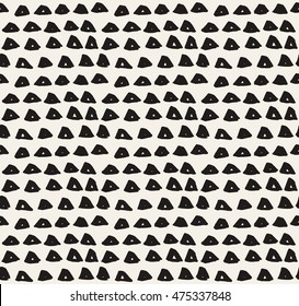 HandSketched Vector Seamless Pattern. Artistic pattern inspired by wild nature. Tileable abstract background. Repeating geometric texture.