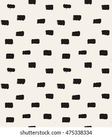 HandSketched Vector Seamless Pattern. Artistic pattern inspired by wild nature. Tileable abstract background. Repeating geometric texture.