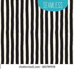 HandSketched Vector Seamless Pattern. Artistic pattern inspired by wild nature. Tileable abstract background. Repeating geometric texture.