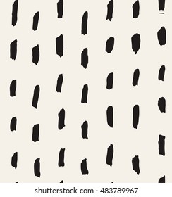 HandSketched Vector Seamless Pattern. Artistic pattern inspired by wild nature. Tileable abstract background. Repeating geometric texture.