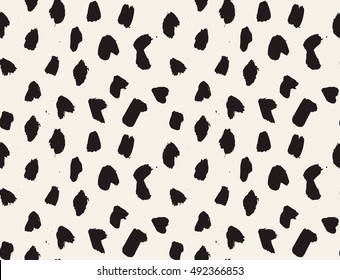 HandSketched Vector Seamless Pattern. Artistic pattern inspired by wild nature. Tileable abstract background. Repeating geometric texture.