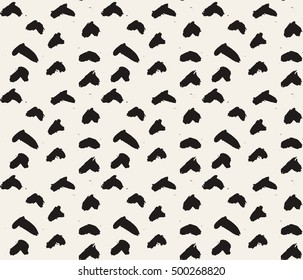HandSketched Vector Seamless Pattern. Artistic pattern inspired by wild nature. Tileable abstract background. Repeating geometric texture.