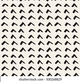 HandSketched Vector Seamless Pattern. Artistic pattern inspired by wild nature. Tileable abstract background. Repeating geometric texture.