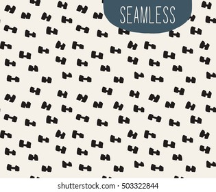 HandSketched Vector Seamless Pattern. Artistic pattern inspired by wild nature. Tileable abstract background. Repeating geometric texture.