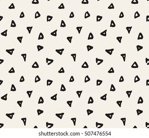 HandSketched Vector Seamless Pattern. Artistic pattern inspired by wild nature. Tileable abstract background. Repeating geometric texture.