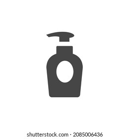 Handsoap Icon Black and White Vector Graphic