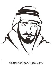 handsome arabian man