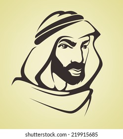 handsome arabian man