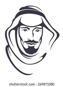 handsome arabian man