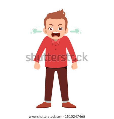 handsome good looking man express his emotion