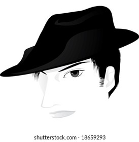 handsome guy wearing  hat