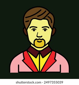 A handsome male character design