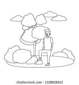 handsome man cartoon