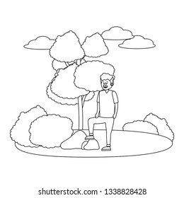 handsome man cartoon