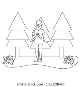 handsome man cartoon