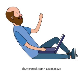 handsome man cartoon