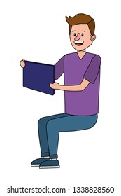 handsome man cartoon
