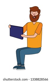 handsome man cartoon
