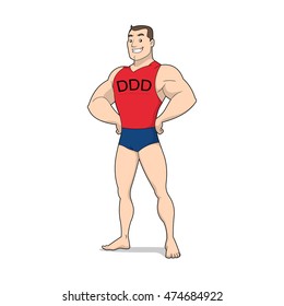 handsome man cartoon